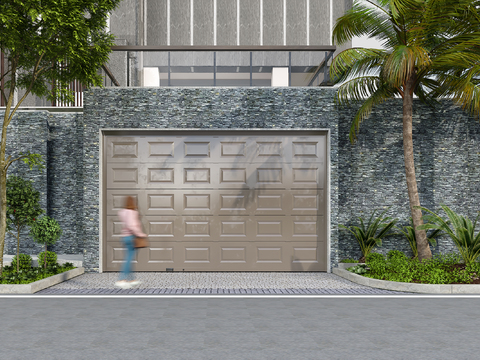 Modern Garage Entrance