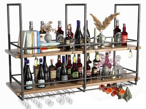 Industrial Style Wine Rack Wine Hanger