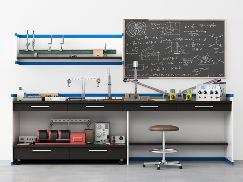 Modern laboratory bench console