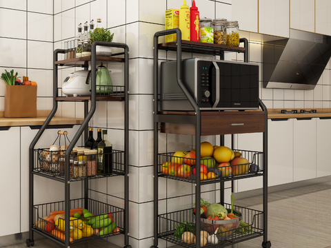 Modern Metal Kitchen Storage Rack