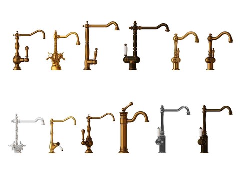 European-style metal faucet