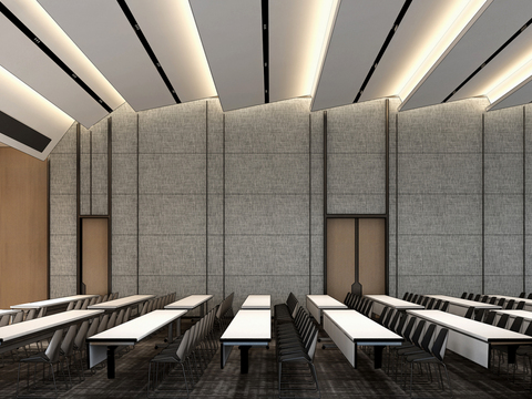 Modern large conference room report hall