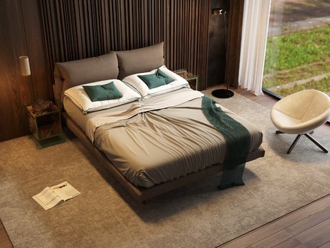 Molteni double bed