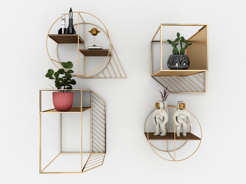 Modern Metal Wall Cabinet Ornaments