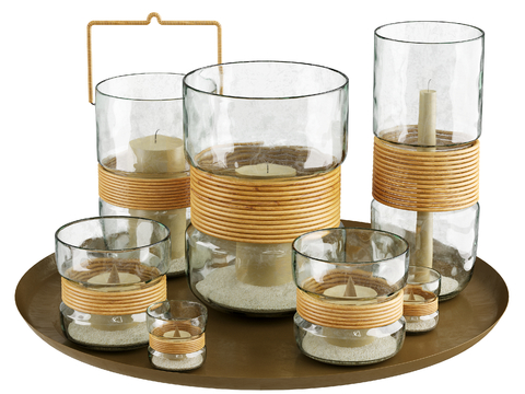 Glass Cup Tea Set