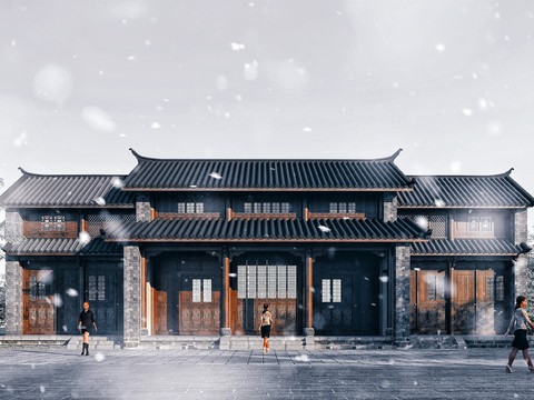 Chinese-style ancient dwellings