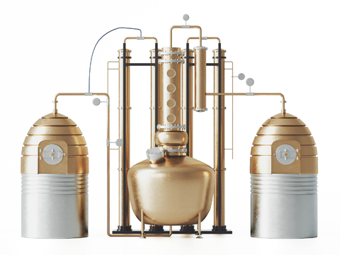 modern industrial beer brewing machine