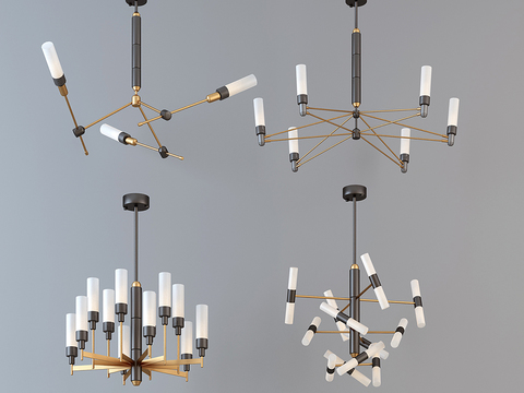 Modern metal chandelier combination free