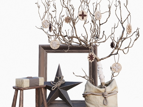 Modern Dried Branch Decoration Bag Frame