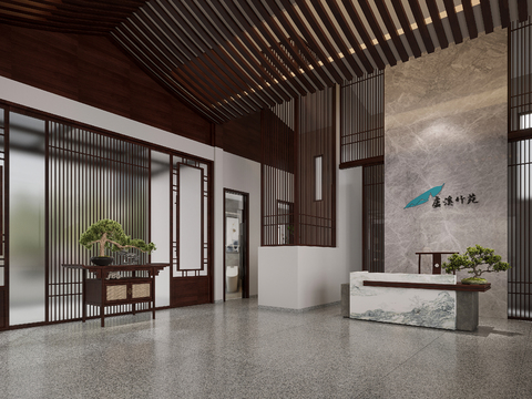 New Chinese Hotel Lobby Front Desk Free