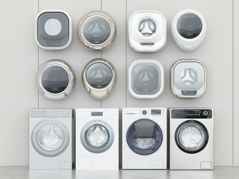 Wall-mounted washer dryer