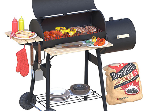 Outdoor barbecue grill