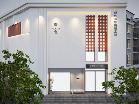 Wedding dress shop front facade