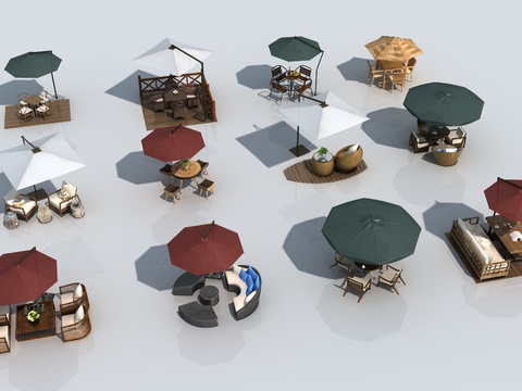 Modern outdoor tables and chairs