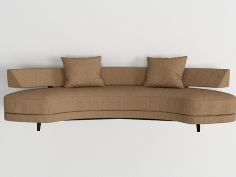 Modern fabric curved sofa free