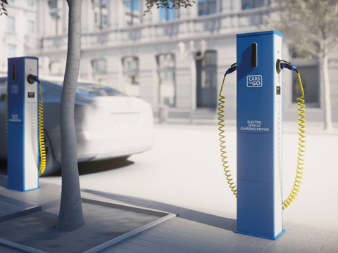 Modern electric vehicle public charging port