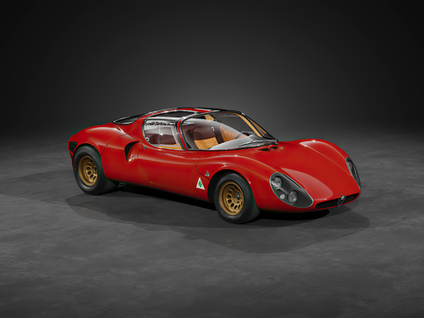 Modern Vintage Ferrari sports car