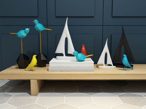 Nordic Sailing Bird Ornaments