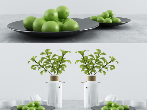 Modern vase fruit plate