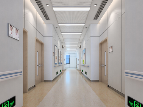 Modern hospital Corridor