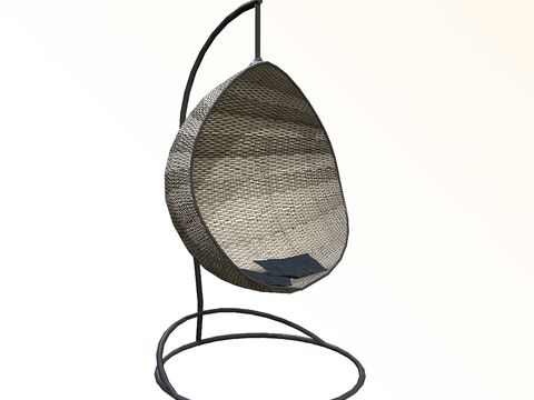 Nordic Simple Metal Rattan Casual Hanging Basket Free