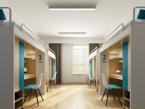 Modern School Student Dormitory