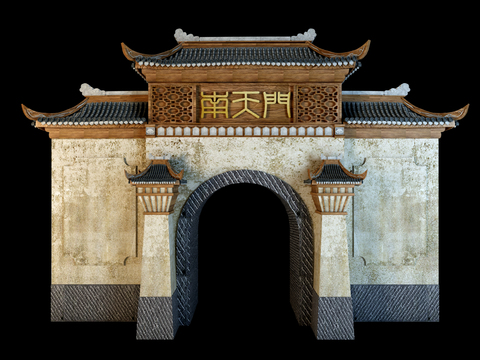 Chinese Style Door Head Archway