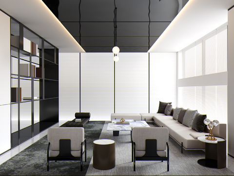 Modern office reception room