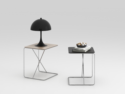 Modern metal side table