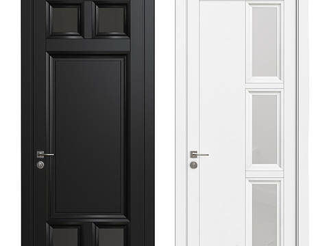 Modern minimalist solid wood entrance door for free