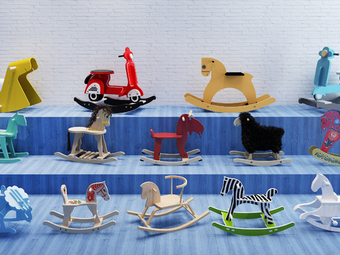 Modern Children's Trojan Rocking Chair Toy