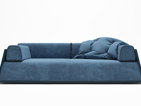 Italy baxter Hard & Soft modern fabric two-seat sofa