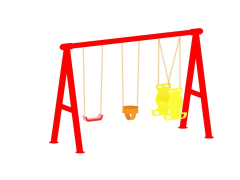 Modern metal children swing play equipment free