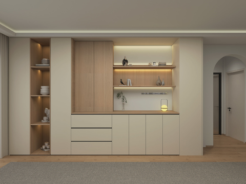Cream Style Cabinet Sideboard