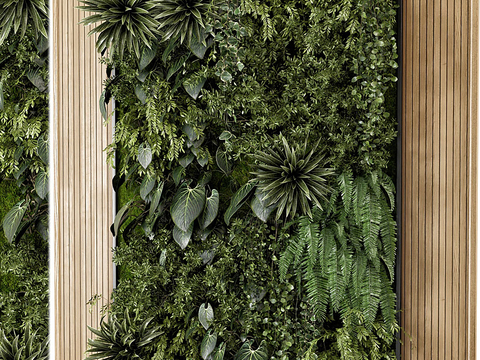 Modern Green Plant Wall