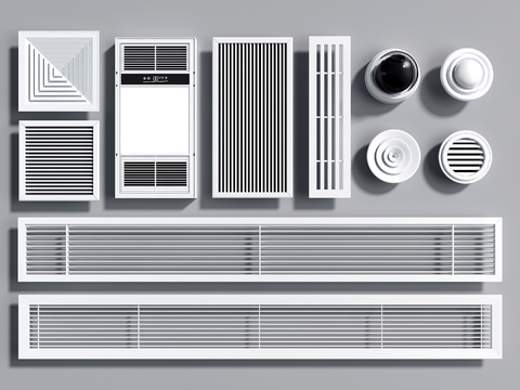 Aluminum gusset plate for air outlet of modern air conditioner