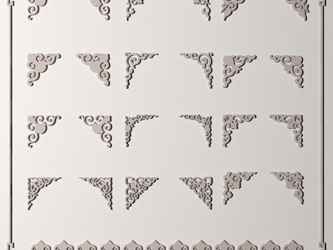 New Chinese-style Carved Hornflower