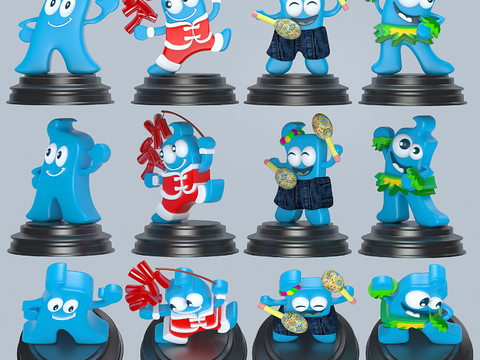 Modern Expo Mascot Haibao Ornaments