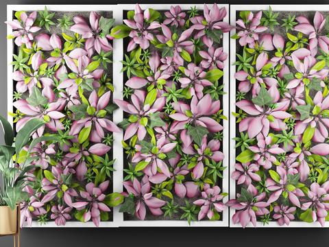 Modern Floral Plant Wall