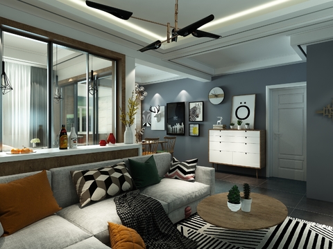 American Simple Living&Dining Room Free