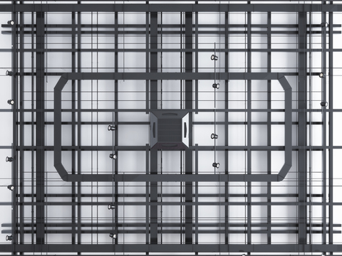 Industrial air ventilation line trunking line pipe