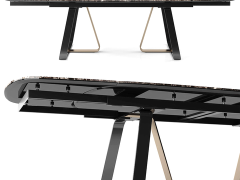 Calligaris modern marble dining table