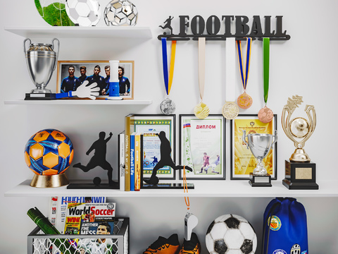 Modern Football Trophy Award Decoration