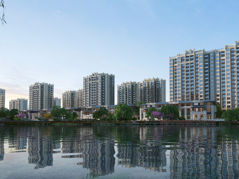 Residential Lake Landscape