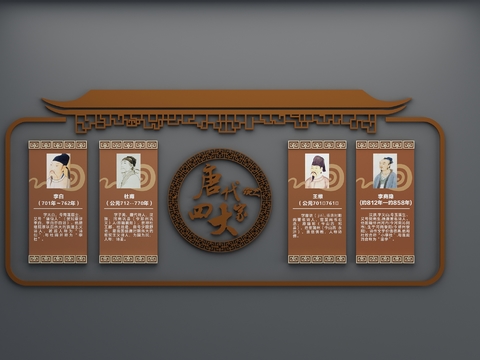 New Chinese culture wall