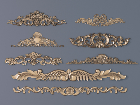 European-style metal carving