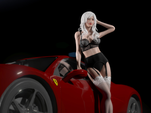 Modern Sexy Car Model