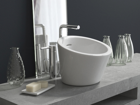 Modern Minimalist Creative Ceramic Washbasin Free