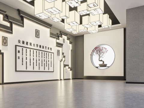 Exhibition Hall of Neo-Chinese Style Huizhou Art Museum