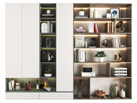 Modern Decorative Cabinet Bookcase